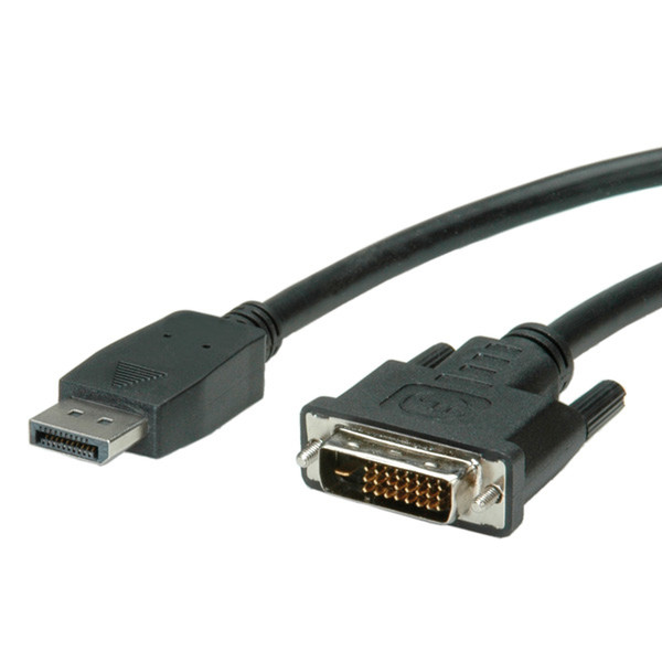 Value 11.99.5613 1м DisplayPort DVI-D Черный адаптер для видео кабеля