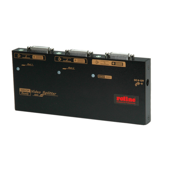 ROLINE DVI Video Splitter, 2-way video splitter