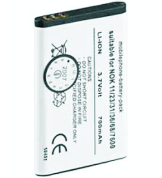 M-Cab Mobile Phone Battery for Nokia 1100/3650/6230 Lithium-Ion (Li-Ion) 700mAh 3.7V rechargeable battery