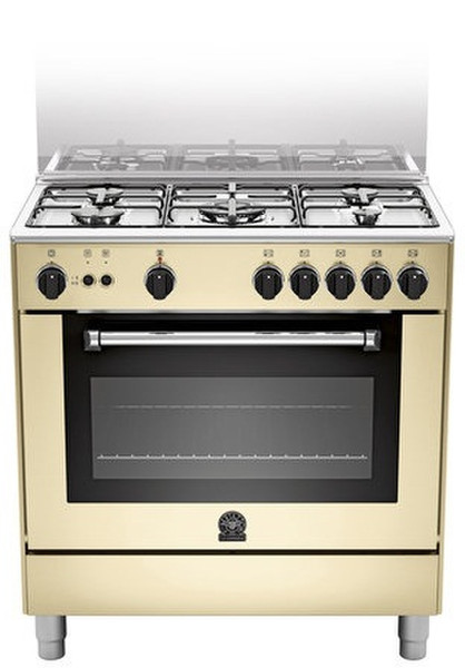 Bertazzoni La Germania AM8 5C 61 C CR T Freestanding Gas hob A Cream cooker