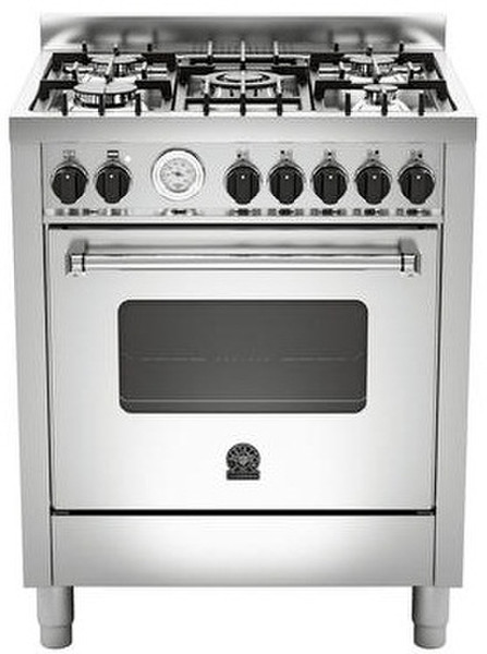 Bertazzoni La Germania AM7 5C 61 B X T Freestanding Gas hob Stainless steel cooker