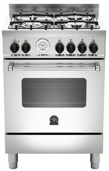 Bertazzoni La Germania AM6 4C 61 B X T Freistehend Gas hob A Edelstahl Küchenherd