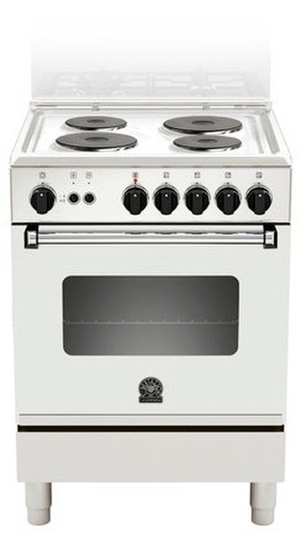 Bertazzoni La Germania AM6 04 40 D W Freestanding Sealed plate A White cooker