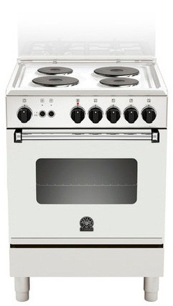 Bertazzoni La Germania AM6 04 40 D W Freistehend Sealed plate hob A Weiß Küchenherd