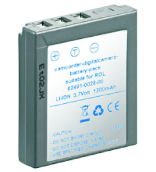 M-Cab Digital Camera Battery DC-8300/DP8300 Lithium-Ion (Li-Ion) 1200mAh 3.7V Wiederaufladbare Batterie