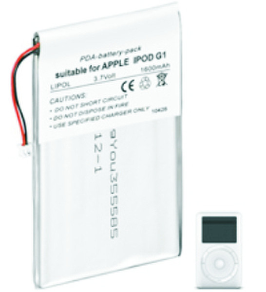 M-Cab iPOD Battery Lithium-Ion (Li-Ion) 1600mAh 3.7V rechargeable battery