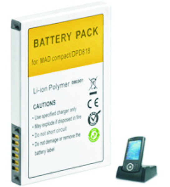 M-Cab PDA Battery for T-Mobile MDA Compact Литий-полимерная (LiPo) 1200мА·ч 3.7В аккумуляторная батарея