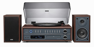 TEAC LP-P1000 Belt-drive audio turntable Black,Cherry