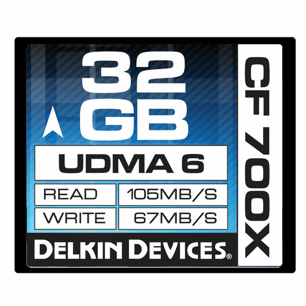 Delkin 32GB CF 700X UDMA 6 32GB Kompaktflash Speicherkarte