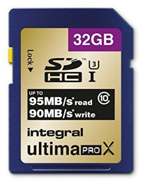 Integral SDHC 32GB 32GB SDHC UHS-I Klasse 10 Speicherkarte