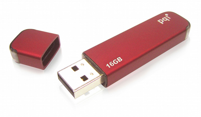 PQI U310 16GB red 16GB USB 2.0 Type-A Red USB flash drive