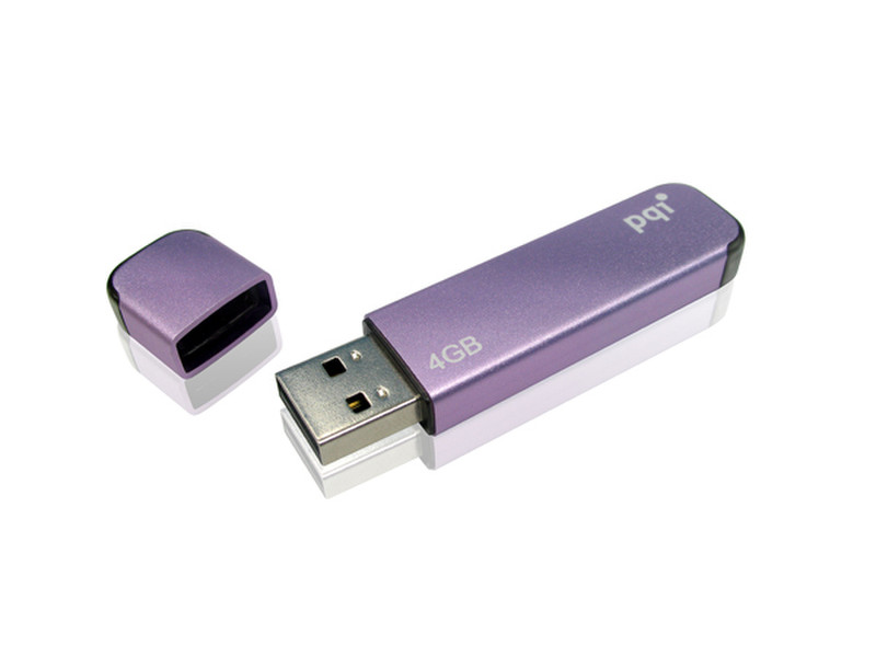 PQI U310 4GB purple 4GB USB 2.0 Type-A Violet USB flash drive