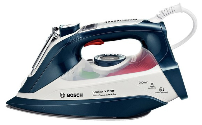 Bosch TDI902836A Ultragliss soleplate 2800W Blau, Weiß Bügeleisen