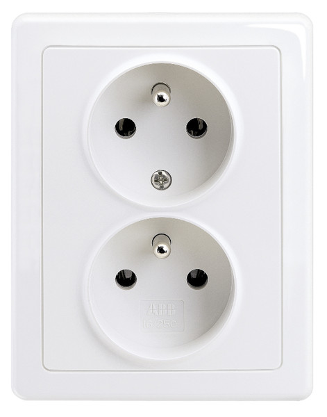 Emos 5512G-02349 B1W White socket-outlet