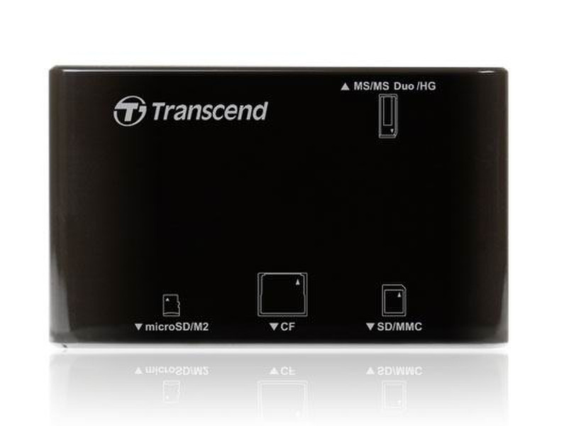 Transcend Multi-Card Reader P8 Black устройство для чтения карт флэш-памяти