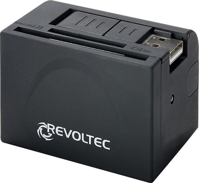 Revoltec Combo-Cube Black card reader