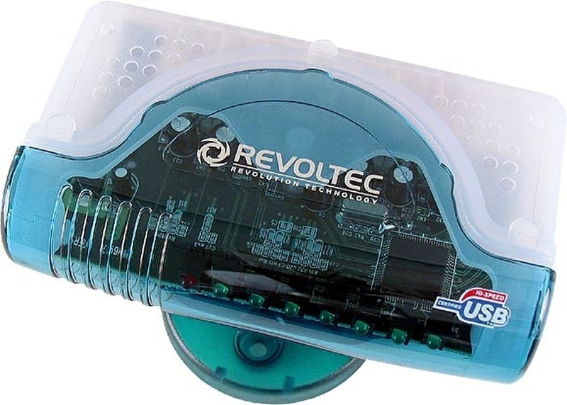 Revoltec USB-HUB 7-Port 480Мбит/с хаб-разветвитель