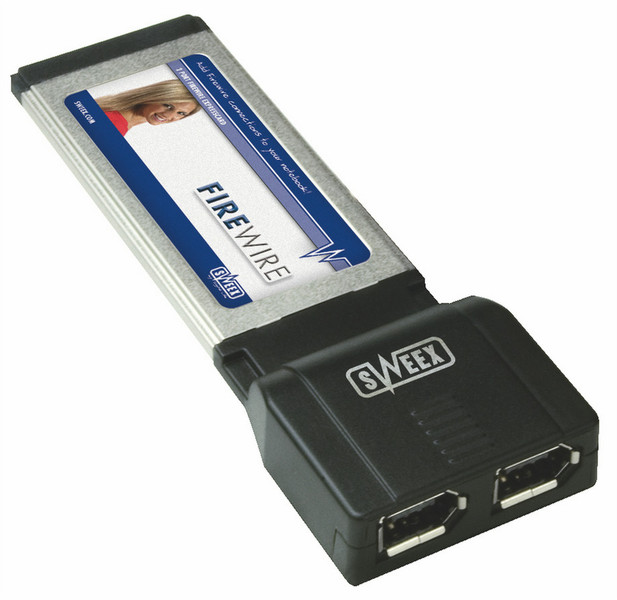 Sweex 2-Port FireWire ExpressCard интерфейсная карта/адаптер