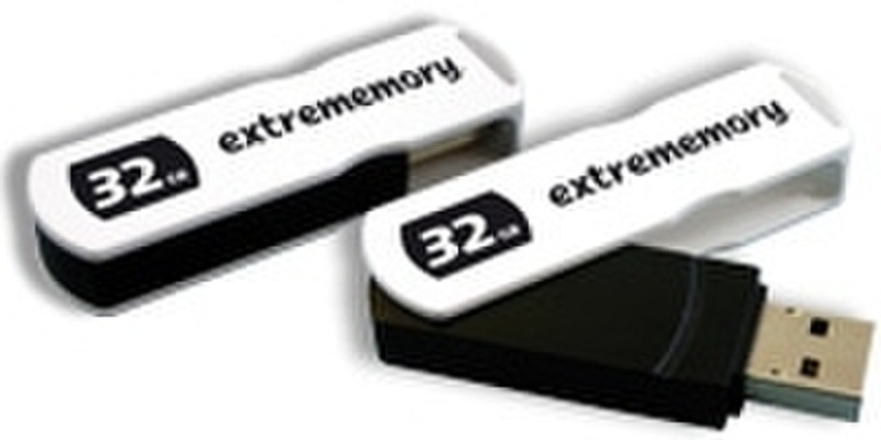Extrememory USB Drive Ringster 8GB 8GB USB 2.0 Type-A White USB flash drive