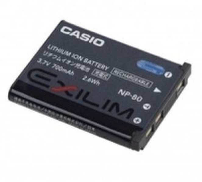 Casio NP-80 Lithium-Ion (Li-Ion) 700mAh 3.7V rechargeable battery