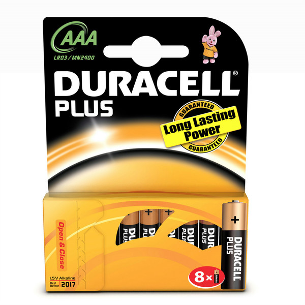 Duracell AAA Plus Alkali 1.5V Nicht wiederaufladbare Batterie