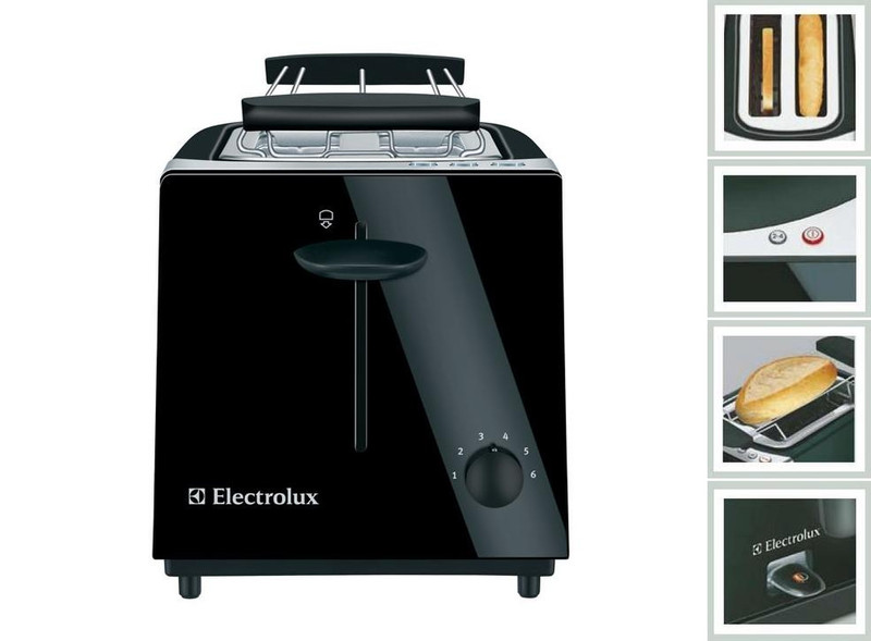 Electrolux EAT 4000 4slice(s) 1000W Black toaster