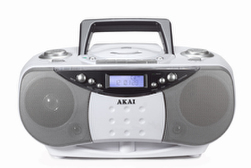 Akai Portable Radio + Cassette + CD-player Portable CD player Cеребряный