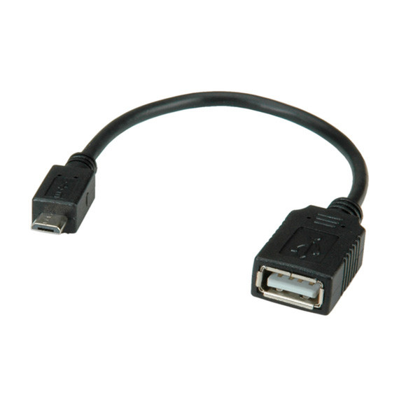 Value 11.99.8311 0.15м USB A Micro-USB B Черный кабель USB