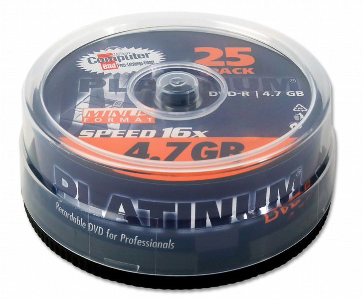 Bestmedia PLATINUM 4.7GB DVD-R 25Stück(e)