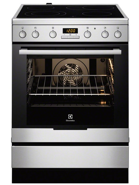 Electrolux EKC 6450AOX Freestanding Electric hob Black,Stainless steel