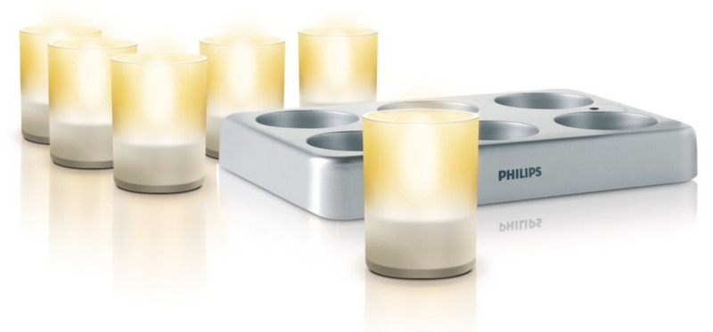 Philips myLiving 691266048 8W LED Transparent electric candle