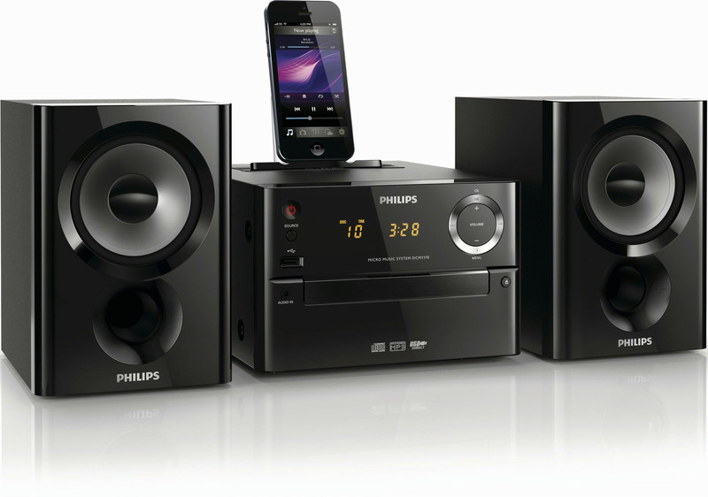 Philips DCM1170/93 15W Black home audio set