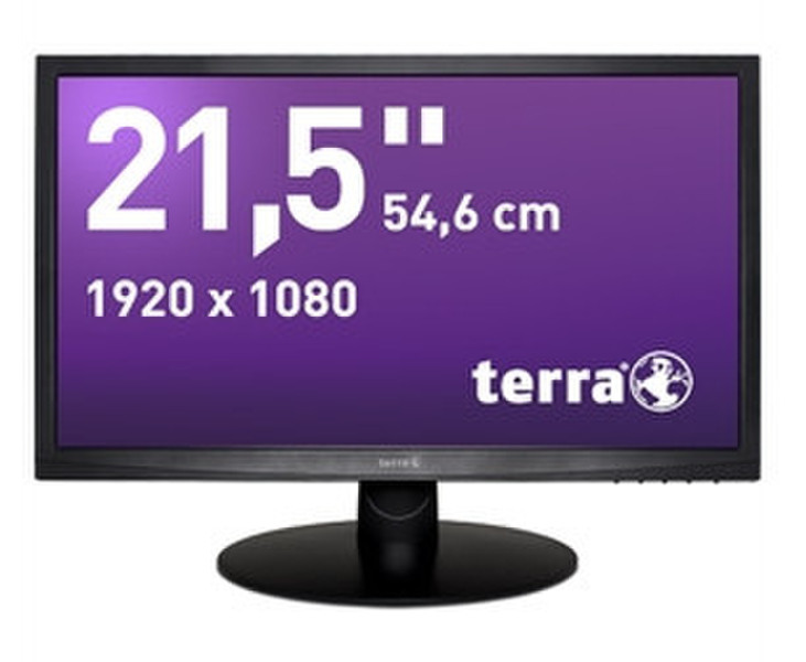 Wortmann AG Terra 2212W DVI Greenline Plus 21.5Zoll Full HD TN+Film Schwarz Computerbildschirm
