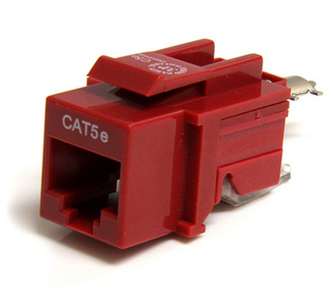 StarTech.com Cat5e Modular Keystone Jack Red - Tool-Less