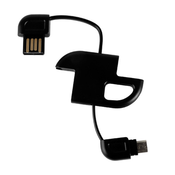 Thumbs Up ANDKEYCHGB USB MicroUSB Черный дата-кабель мобильных телефонов