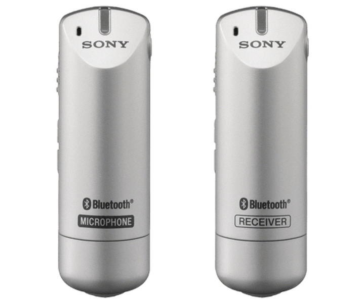 Sony ECM-AW3 Digital camcorder microphone Беспроводной Cеребряный микрофон