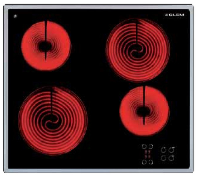 Glem GTH64TIX Eingebaut Elektrische Induktion Schwarz Kochfeld