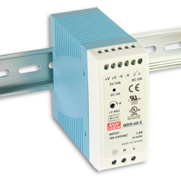 B&B Electronics MDR-60-24 Для помещений 60Вт Синий, Белый адаптер питания / инвертор