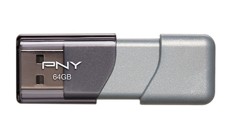 PNY 64GB USB 3.0 64ГБ USB 3.0 (3.1 Gen 1) Тип -A Cеребряный USB флеш накопитель