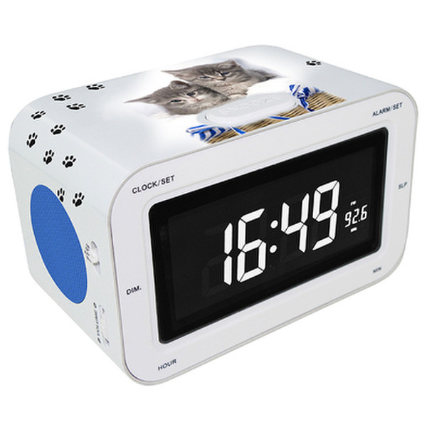 Bigben Interactive RR30 Cats Часы Белый радиоприемник