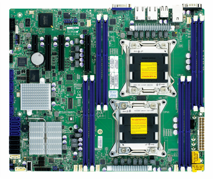 Supermicro X9DRL-EF Intel C602J Socket R (LGA 2011) ATX motherboard