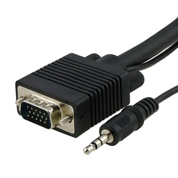 eForCity 3m VGA w/ 3.5mm Audio 3m VGA (D-Sub) + 3.5mm VGA (D-Sub) + 3.5mm Schwarz