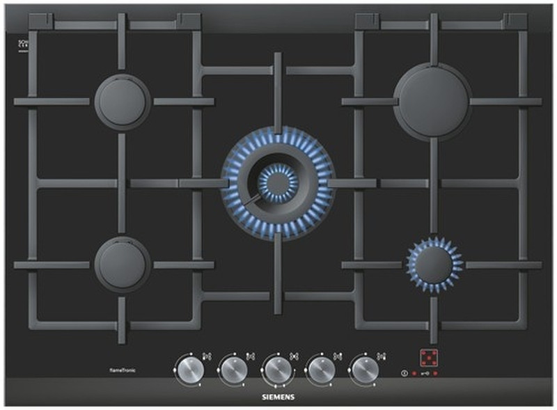 Siemens ER726RF90N Встроенный Gas hob Черный плита