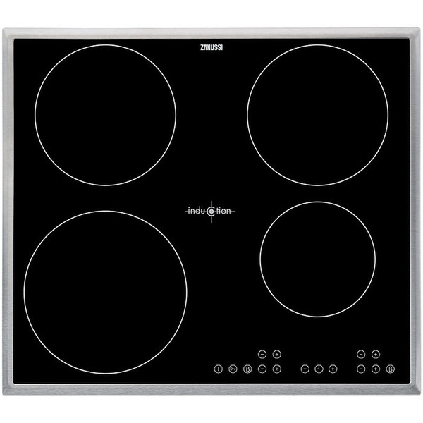 Zanussi ZVT64X Встроенный Induction hob Черный плита