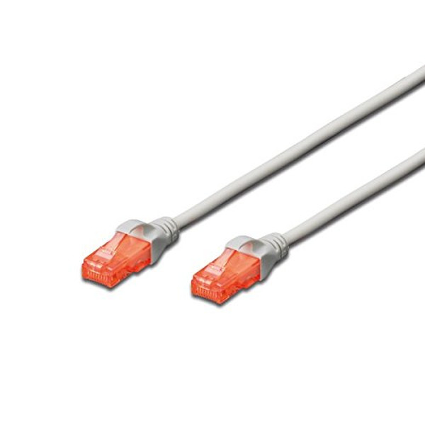 Ewent EW-6U-020 2m Cat6 U/UTP (UTP) Grey,Orange networking cable