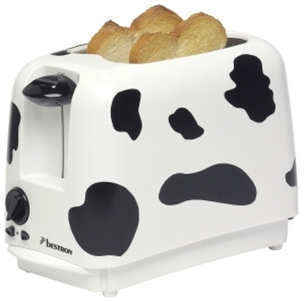 Bestron DRT100C 2slice(s) 700W Black,White toaster
