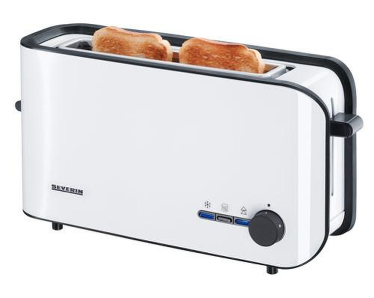 Severin AT 2598 2Scheibe(n) 900W Schwarz, Weiß Toaster