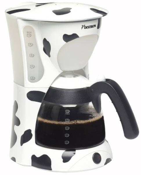 Bestron DKM10C Drip coffee maker 1.2L 15cups Black,White coffee maker