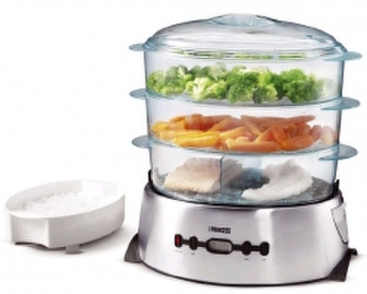 Princess Classic Steamer Deluxe round 7.2L Transparent