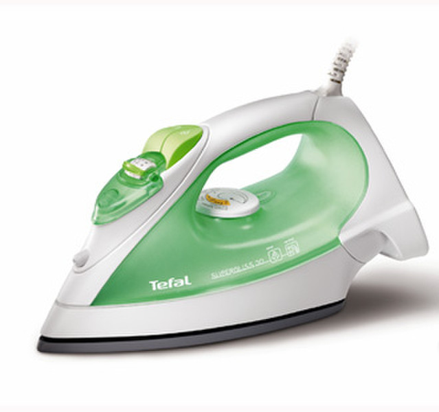 Tefal Supergliss 30 Dampfbügeleisen 1800W Grün, Weiß